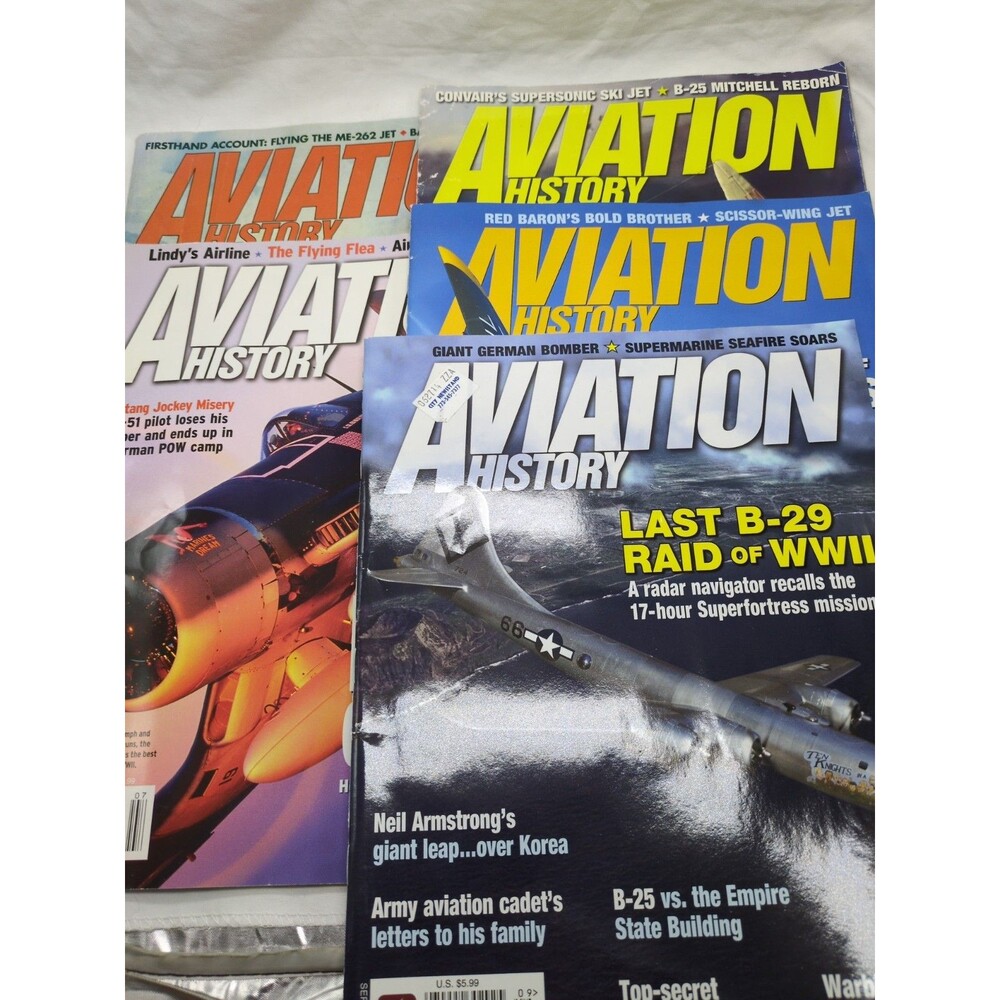(5) Aviation History Magazines
